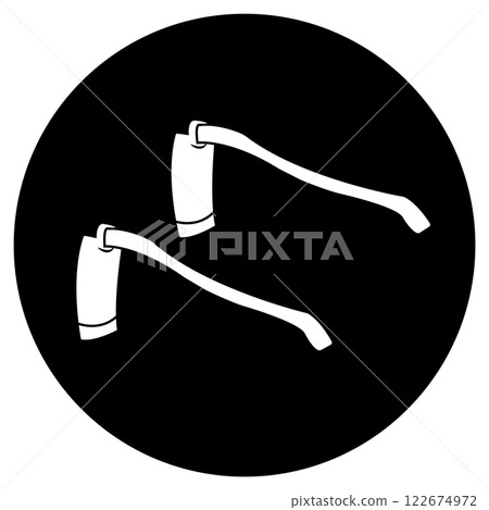 hoe icon vector illustration 122674972