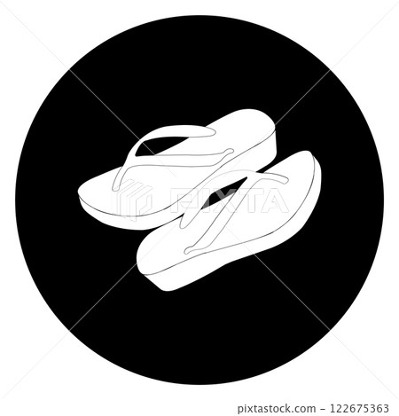 sandals icon vector illustration 122675363