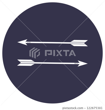Arrow bow icon simple design 122675381