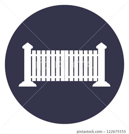 fence icon logo design fence icon logo design 122675555