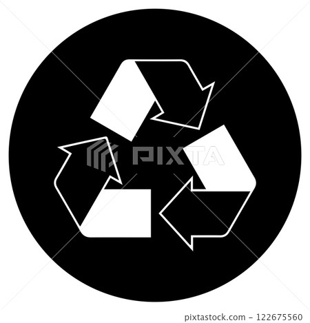 recycle icon logo design 122675560