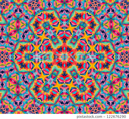 Bright multicolor background with abstract pattern 122676290