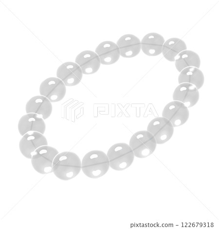 Crystal bracelet - If you darken the background it will look transparent 122679318