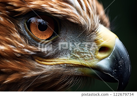 Bald Eagle closeup. Ai generative 122679734