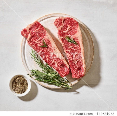 fresh raw Australian Wagyu steak fresh raw Australian Wagyu steak 122681072