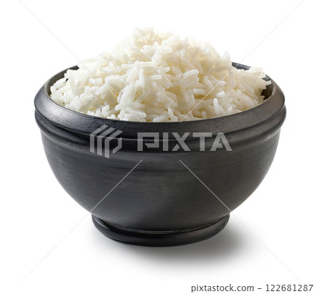 bowl of boiled rice 122681287