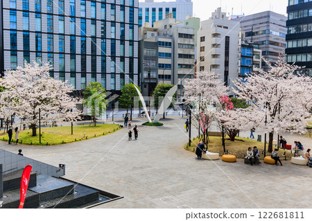 Cherry blossoms at Waterras in Kanda Awajicho, Chiyoda Ward, Tokyo Cherry blossoms at Waterras in Kanda Awajicho, Chiyoda Ward, Tokyo 122681811