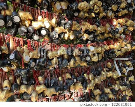 川越熊野神社的八咫烏占卜紙 122681991