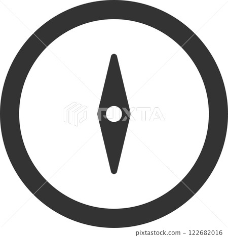 Compass monochrome vector illustration icon Compass monochrome vector illustration icon 122682016