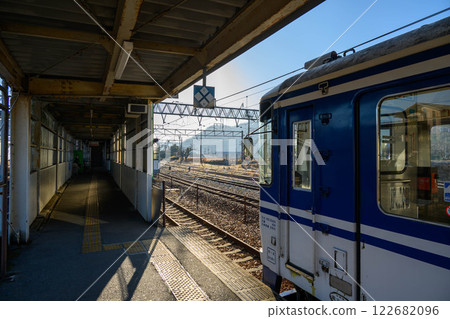 Tottori Prefecture Chizu Express train and station building 122682096