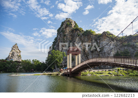 THAILAND RATCHABURI KHAO NGU ROCK PARK THAILAND RATCHABURI KHAO NGU ROCK PARK 122682213