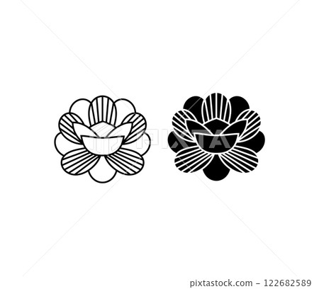 Icon of flower, logo template Icon of flower, logo template 122682589
