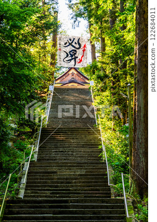 鳥取宇部神社,通往神社的台階 鳥取宇部神社,通往神社的台階 122684011