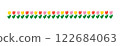 Hand-drawn tulip border 122684063