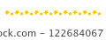 Hand-drawn star border 122684067