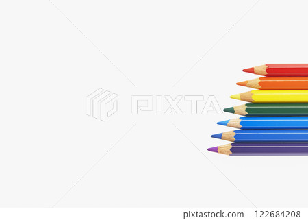 Rainbow colors with colored pencils Rainbow colors with colored pencils 122684208