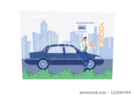 People Giving Reviews On Electric Car People Giving Reviews On Electric Car 122684764