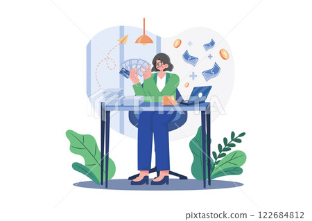 Girl Getting A Business Loan Girl Getting A Business Loan 122684812