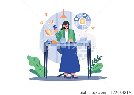 Manager Holding Loan Money 122684819