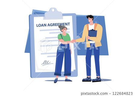Man With The Loan Agreement Man With The Loan Agreement 122684823