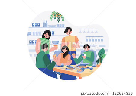 Colleagues Meeting At The Food Court Colleagues Meeting At The Food Court 122684836