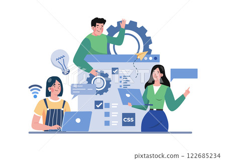 Business Team Generating Creative Idea Business Team Generating Creative Idea 122685234