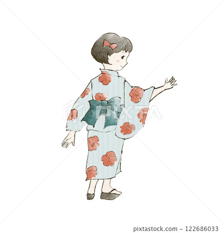 Girls in a yukata figure Girls in a yukata figure 122686033