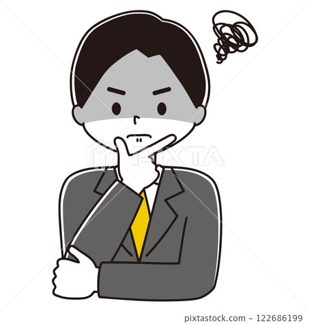 穿著西裝的男人擺姿勢的插圖 穿著西裝的男人擺姿勢的插圖 122686199