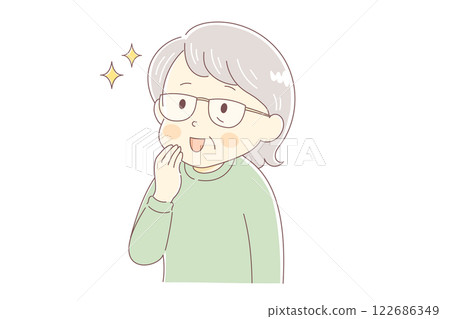一位笑容燦爛的老年婦女 122686349