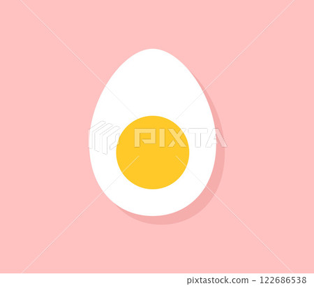 簡單雞蛋橫截面插圖向量 簡單雞蛋橫截面插圖向量 122686538