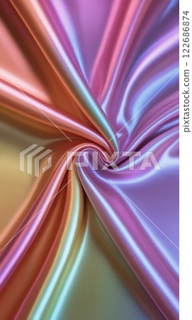 閃亮的絲質面料質感 122686874