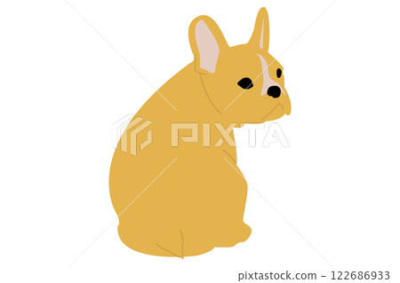 狗狗插畫簡單色彩 狗狗插畫簡單色彩 122686933