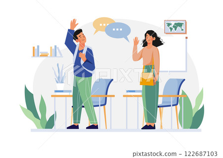 Leaving School By Saying Goodbye Leaving School By Saying Goodbye 122687103