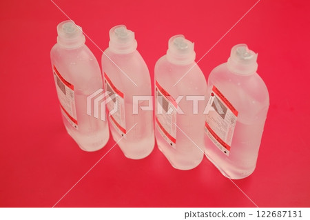 Four Bottles of Sodium Chloride IV Solution 122687131