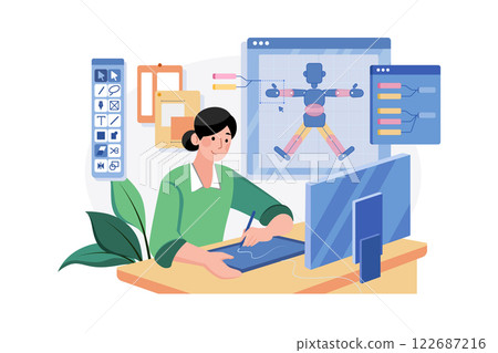 Computer Animator gives life to images. Computer Animator gives life to images. 122687216