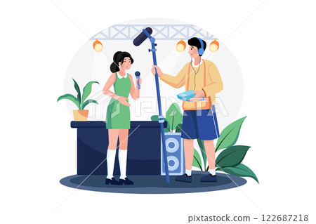 Sound Engineer is perfecting auditory environments. Sound Engineer is perfecting auditory environments. 122687218