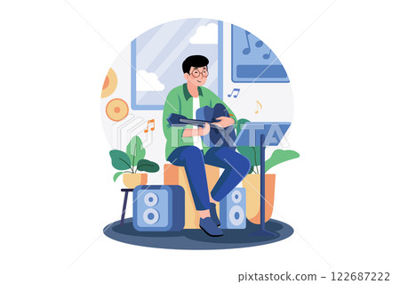 Musicians create melodic harmonies. 122687222