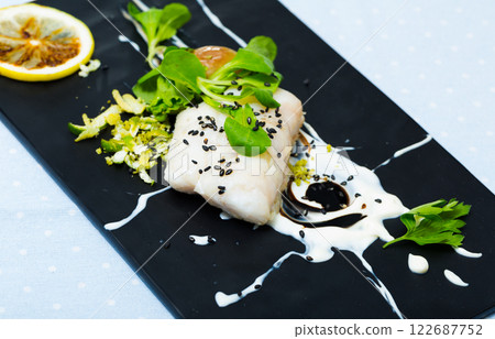 Recipe of Merluccius in French style 122687752