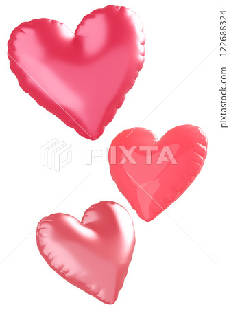 3D image_heart balloon_pink 122688324
