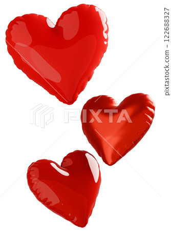 3D image_heart balloon_red 122688327