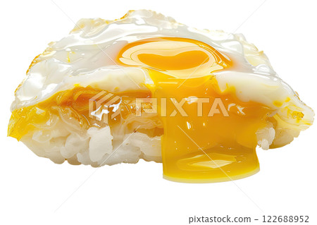 piece of nigiri sushi floating isolated background 122688952