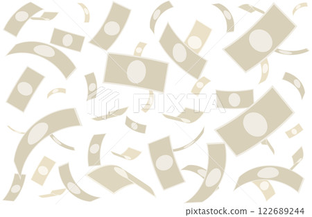 Banknotes flying in the air Banknotes flying in the air 122689244