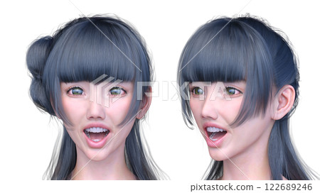 Close-up of a woman's face Close-up of a woman's face 122689246