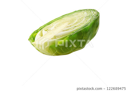 Ripe slice of Mixed vegetables floating isolated background Ripe slice of Mixed vegetables floating isolated background 122689475