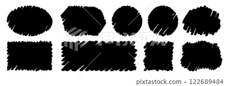 Filled Hand Drawn Frame - Simple and Easy to Use Filled Hand Drawn Frame - Simple and Easy to Use 122689484