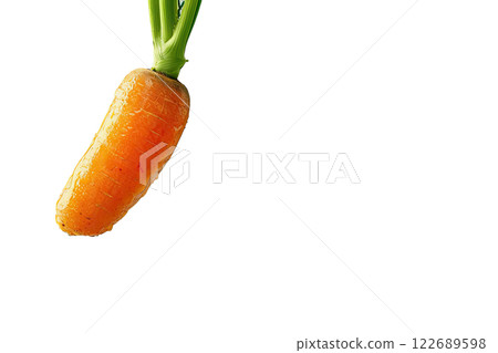 ripe slice of carrot floating, isolated background ripe slice of carrot floating, isolated background 122689598