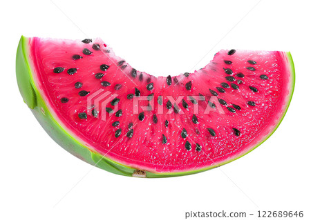 Ripe slice of Mixed fruit floating, isolated background Ripe slice of Mixed fruit floating, isolated background 122689646