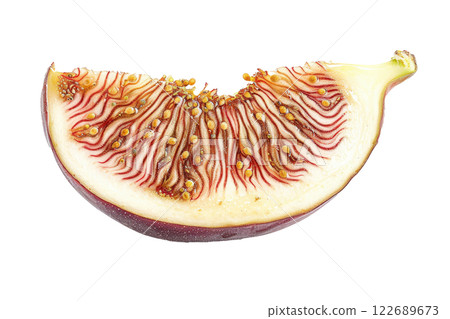 Ripe slice of Mixed vegetables floating isolated background Ripe slice of Mixed vegetables floating isolated background 122689673