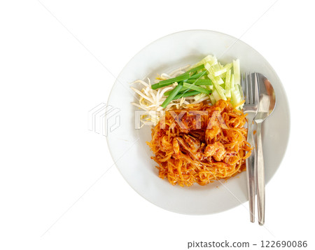 Stir Fried Rice Noodle with Crab Meat Stir Fried Rice Noodle with Crab Meat 122690086