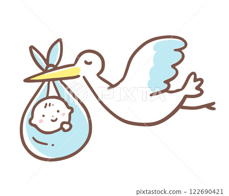 鸛抱著嬰兒 鸛抱著嬰兒 122690421
